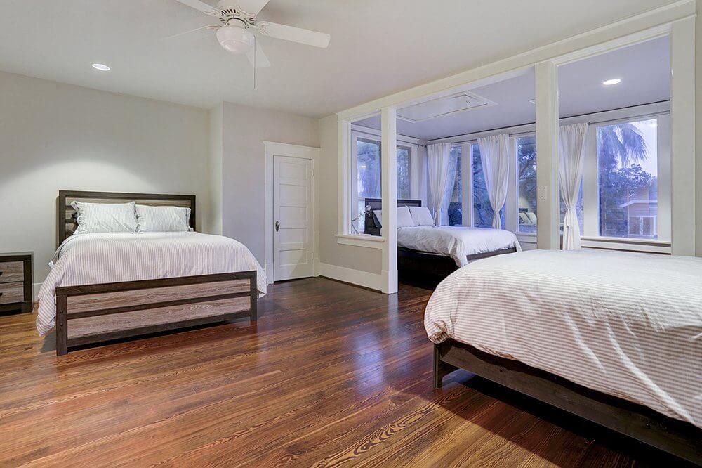 Shared bedroom at Harvard House men’s supportive living in Houston Heights