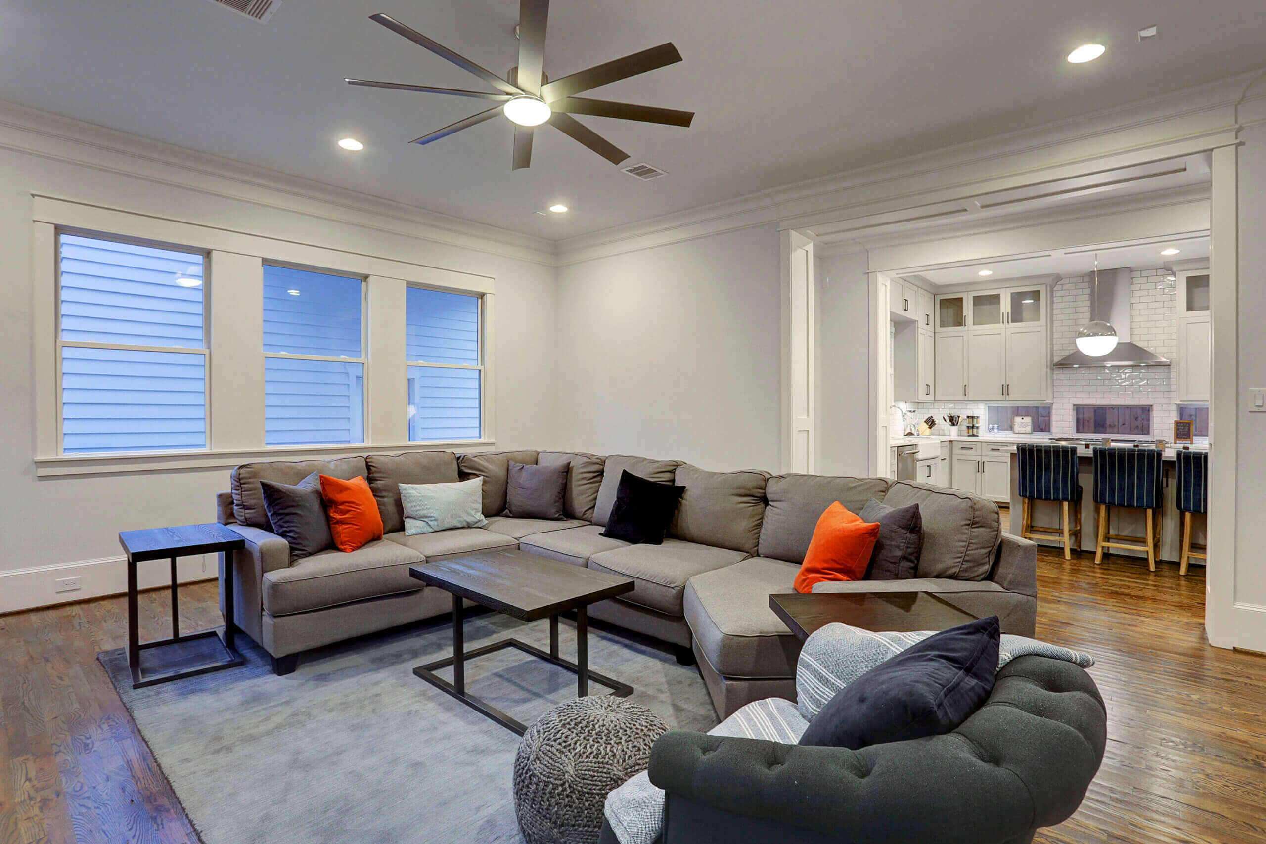 Living Room at Women’s Supportive Living Home in Houston Living room at women’s supportive living home in Houston Heights